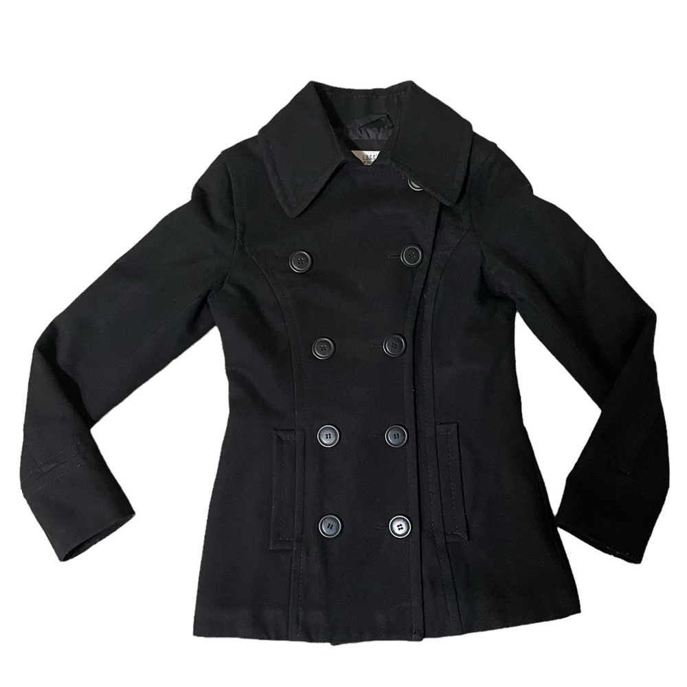 H&M women’s black peacoat - size 4